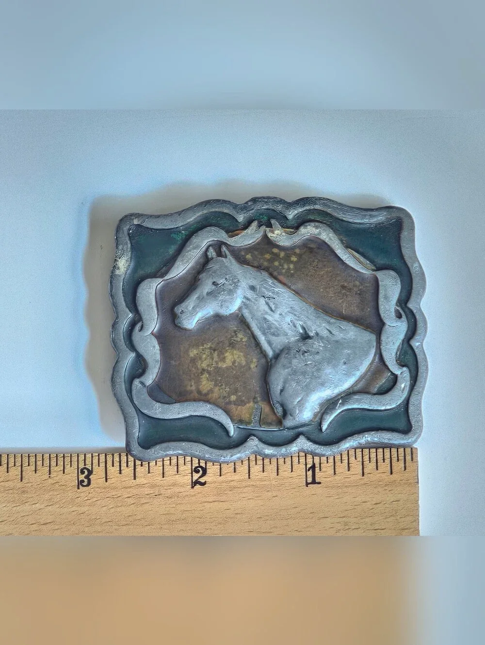 Indiana Metal Craft 1978 Vintage Horse Belt Buckle (F88) 